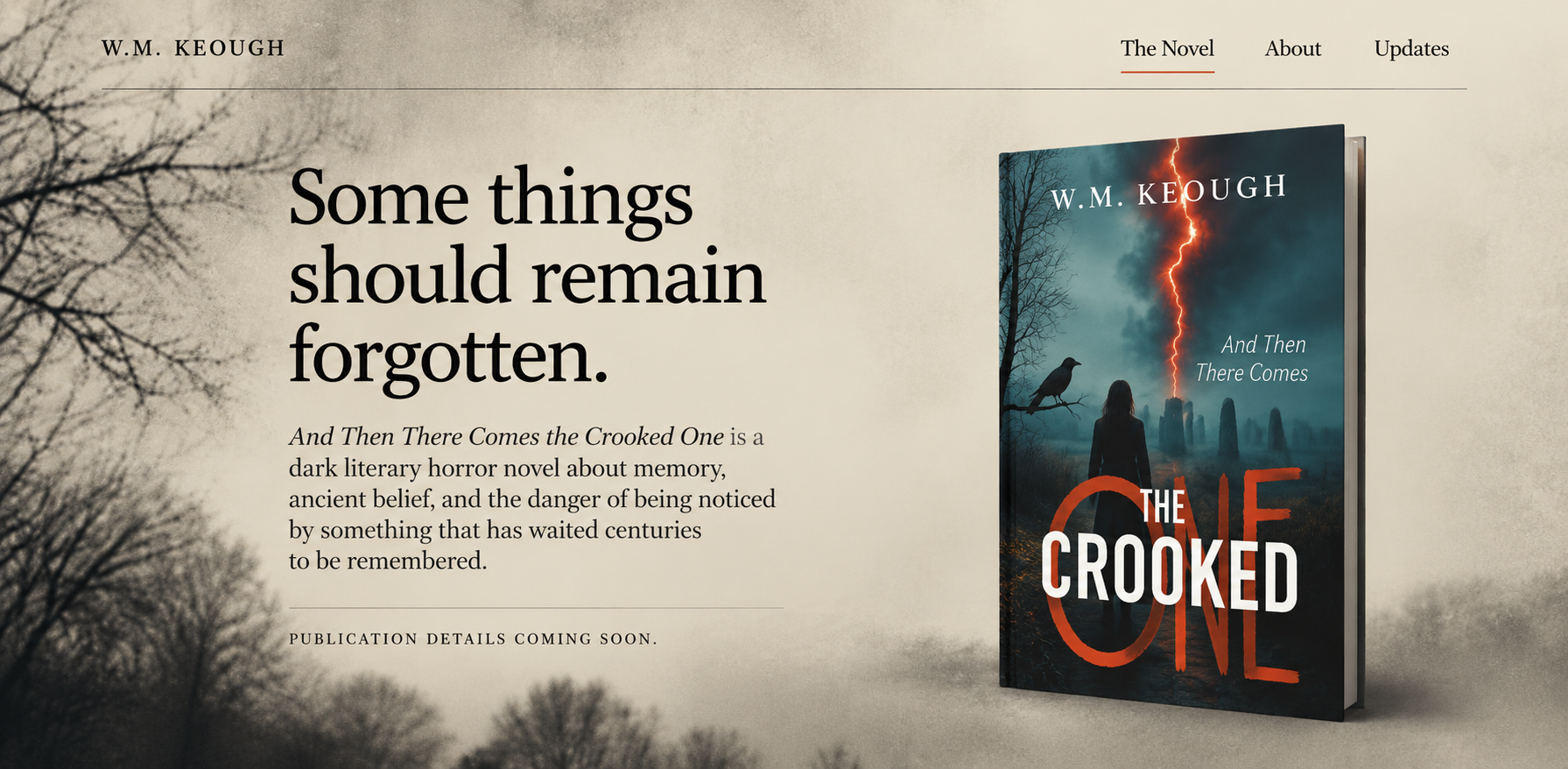 W.M. Keough author website page
